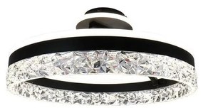 Lustră LED dimabilă aplicată LED/86W/230V 3000-6500K negru + telecomandă