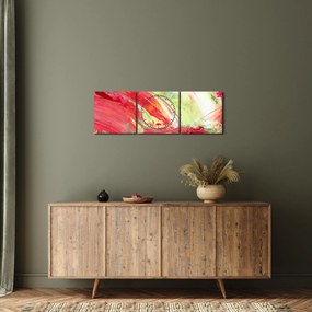 Tablou cu abstracție - pictura (cu ceas) (90x30 cm)