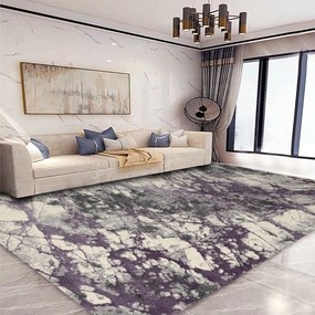 Covor Modern Living, Dormitor Dreptunghiular Milano 0596B Lila (Alege dimensiunea: 100 x 200)