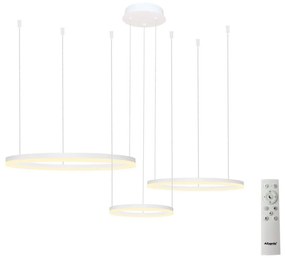 Azzardo AZ4971 - Lustră LED dimabilă pe cablu HALO LED/120W/230V alb + + telecomandă