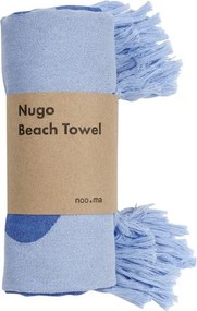 Prosop de plajă albastru din bumbac 100x160 cm Nugo – noo.ma