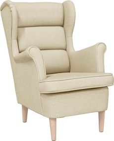 vidaXL Fotoliu, crem, 74x84x100 cm, textil