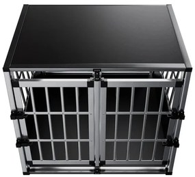 Juskys Lada din aluminiu pentru caini XL