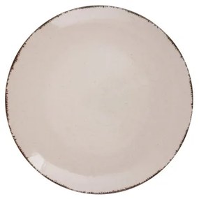 Set de veselă, 24 piese, bej/porțelan