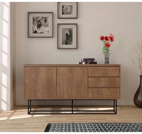 Consola Ruba Walnut-Negru