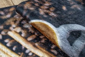 ANDRE 33210 covor lavabil Cafea bucatarie, anti-alunecare - maro