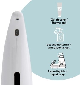 Dozator de săpun fără contact Spirella Selma 300ml, alb