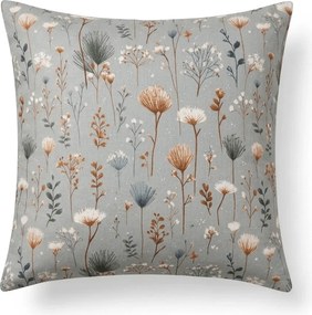 Față de pernă din microfibra BOTANIC FIELD 45x45 cm, gri