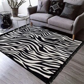Covor lavabil cu 2 fețe Kate Louise Zebra, 120 x 180 cm