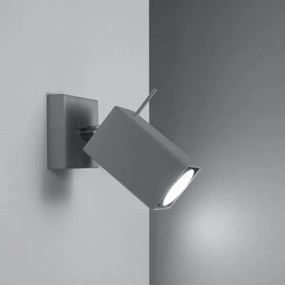 Sollux SL.0455 - Aplica MERIDA 1xGU10/40W/230V gri, montaj pe perete