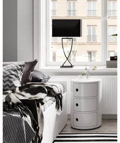 ByRydens 2820440-6513 - Lampă de masă OMEGA 1xE27/5W/230V neagră