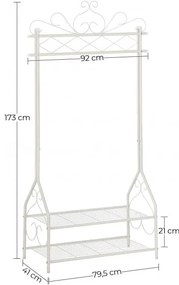 Cuier Haine Cream, 92 x 41 x 173 cm