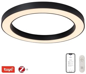 Plafonieră LED dimabilă PASTEL LED/68W/230V 95 cm negru Tuya Immax NEO 07210L + telecomandă