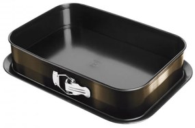 Tava pentru cuptor dreptunghiulara cu pereti detasabili Metallic Line Shiny Edition BerlingerHaus BH 6809Black