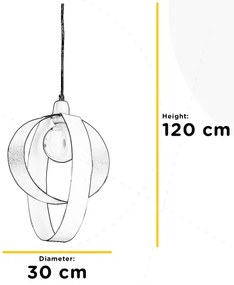 Lustră pe cablu ONLI SERENA 1xE27/22W/230V alb