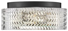 Plafonieră Hinkley HK-ELLE-F-S-BK 2xE27/60W/230V d. 30,5 cm negru