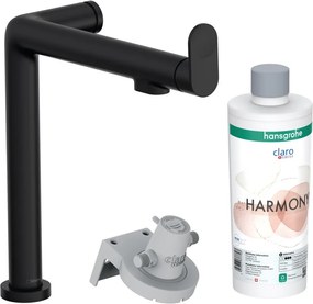 Baterie bucatarie cu filtru de apa Hansgrohe Aqittura M91 FilterSystem 240 negru