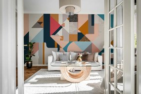 Fototapet, Retro Shapes, Multi, Rebel Walls