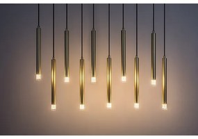 Lustră pe cablu Rabalux 72365 RAMIRA 10xG9/5W/230V auriu