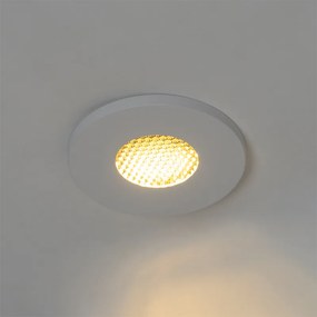 Set de 6 spoturi încastrate moderne pentru baie alb IP54 - Shed Honey