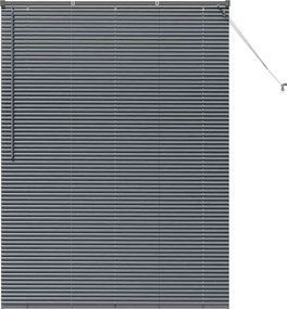 vidaXL Jaluzele venetiene Manual Gri închis 175 x 125 cm Aluminiu