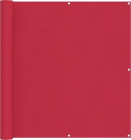 vidaXL Ecran de balcon Burgundy 120 x 500 cm Oxford alu acoperit cu PU