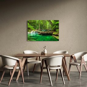 Tablou - Cascada Erawan din Kanchanaburi, Thailanda (90x60 cm)