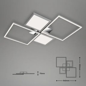 Lustră LED aplicată dimabilă FRAME LED/40W/230V Briloner 3530-018 + telecomandă