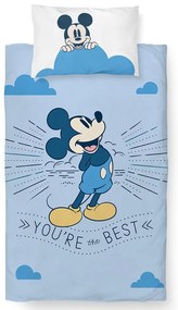 Lenjerie de pat pentru copii Mickey Mouse Ești celmai bun, 100 x 135 cm, 40 x 60 cm