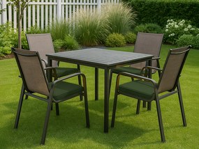 Perna de scaun pentru exterior VIREON 44x45 cm, verde masliniu