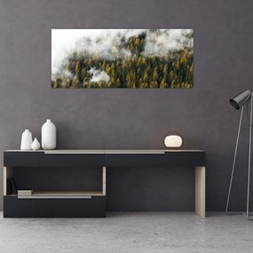 Tablou - Pădure în nori (120x50 cm)
