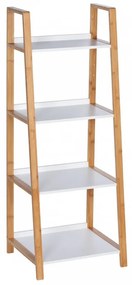 Suport cu 4 rafturi Finja, Wenko, 43 x 112 cm, bambus, natur