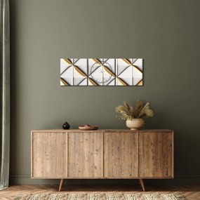 Tablou - Textura decorativă (cu ceas) (90x30 cm)