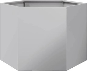 vidaXL Jardinieră de grădină 69x60x45 cm oțel galvanizat hexagonal