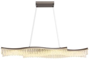 Lustra suspendata, Metal Grafit Mat, Cristale Acrilice, JULIET 67348H GL