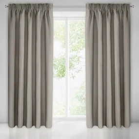 Draperie elegantă de opacă bej 135 x 270 cm