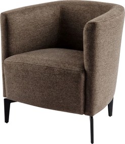 Fotoliu de design, maro / negru, KAPY