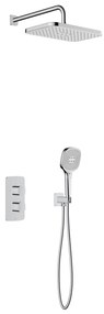 KFA Armatura 5759-501-00 - Set de duș MALAGA cu baterie termostatică încastrată, crom lucios