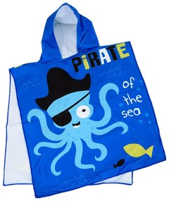 Poncho pentru copii Culoare albastru, OCTOPUS 60 x 120 cm