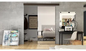 Uși culisante Clayton 80 II (choco + oglindă). 1058793