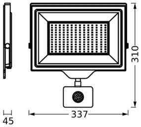 Ledvance - Proiector exterior LED cu senzor FLOODLIGHT LED/150W/230V IP44