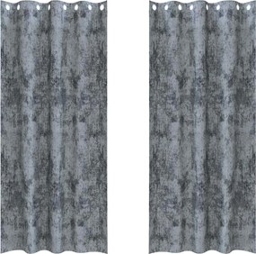 vidaXL Cortine din catifea 2 pcs Gri argintie 260 x 140 cm Catifea