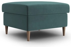 Taburet petrol cu tapițerie din catifea Kyoto – Cosmopolitan Design