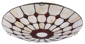 Plafonieră cu abajur din sticlă vitrată Tiffany MARVEL 2xE27/60W/230V Rabalux 8091