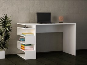 Birou SNAKE, alb, PAL melaminat, 120x60x75 cm