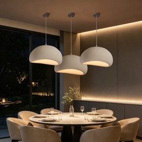 BRILAGI - Lampă suspendată pe cablu WABI SABI 1xE27/60W/230V Ø 50 cm albă