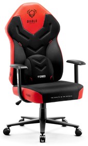 Scaun gaming din material Diablo X-Gamer: DEEP RED