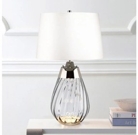 Lampă LED de masă Elstead LENA-TL-S-SMOKE-OWSS LENA 1xE27/60W/230V+1xGU10/7W alb