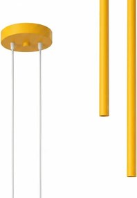 Sollux SL.2138 - Lustră pe cablu PASTELO 2xG9/8W/230V galbenă