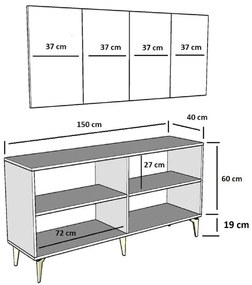 Dulap Pemava 1 (alb + arigintiu) . 1093530